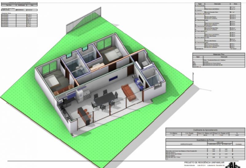 Projeto Residencial de Chácara térrea Serra da Cantareira!!