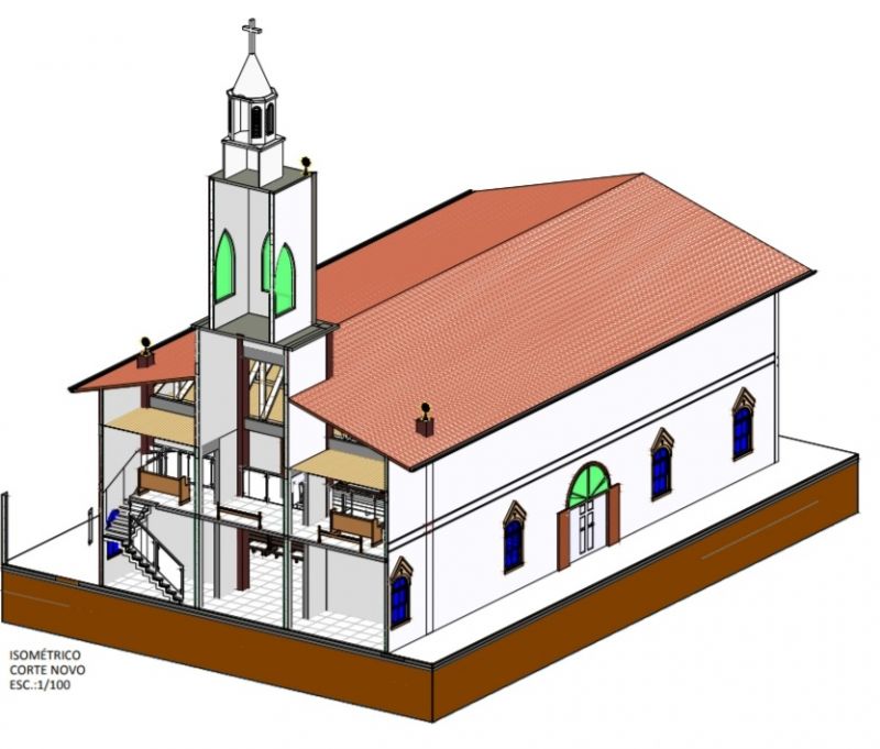 Cálculo Estrutural de Igreja Católica 